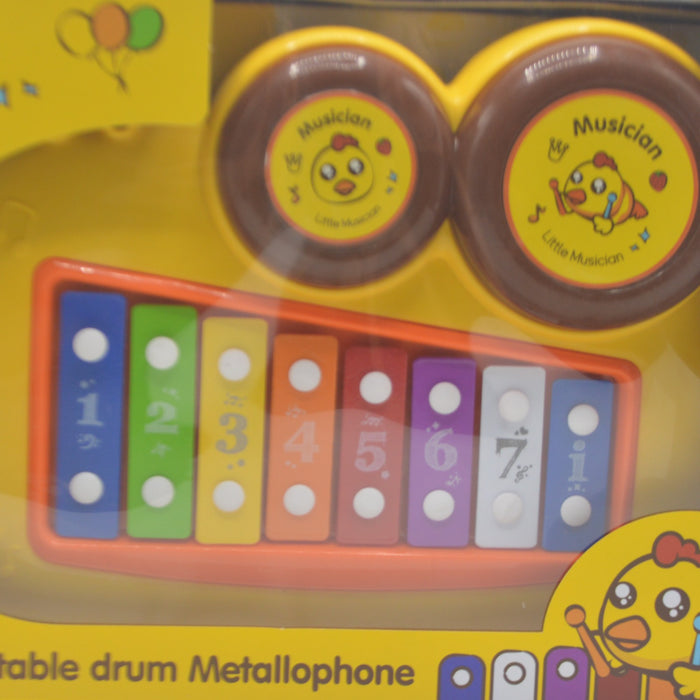 Duck Theme Portable Drum Metallophone