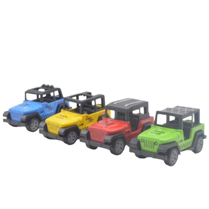 Diecast Wrangler Mini Jeep Pack of 4