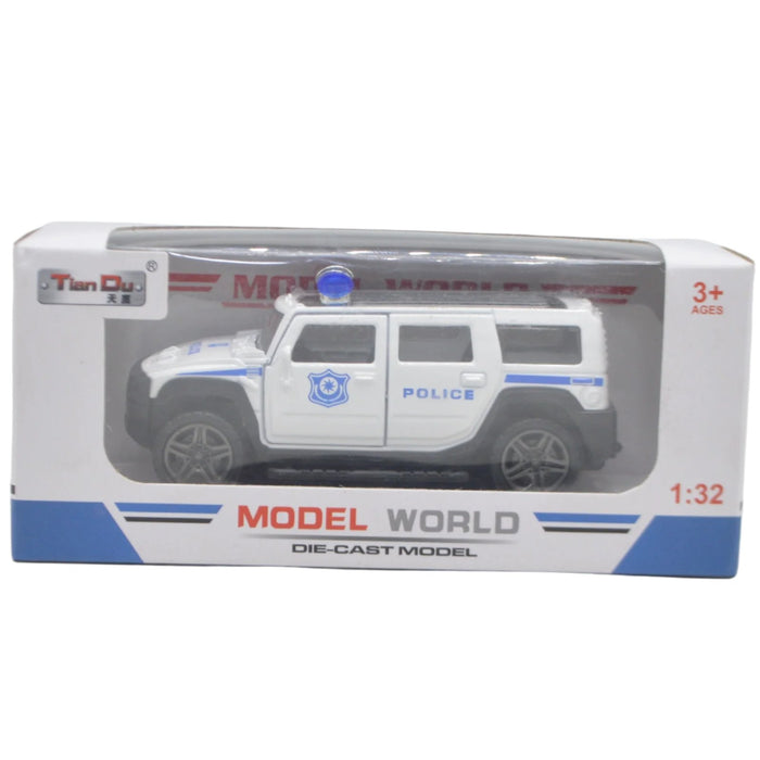 Diecast Police Jeep with Light & Sound