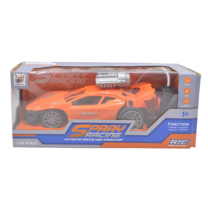 Rechargeable RC Spray Racing Car with Light & Sound