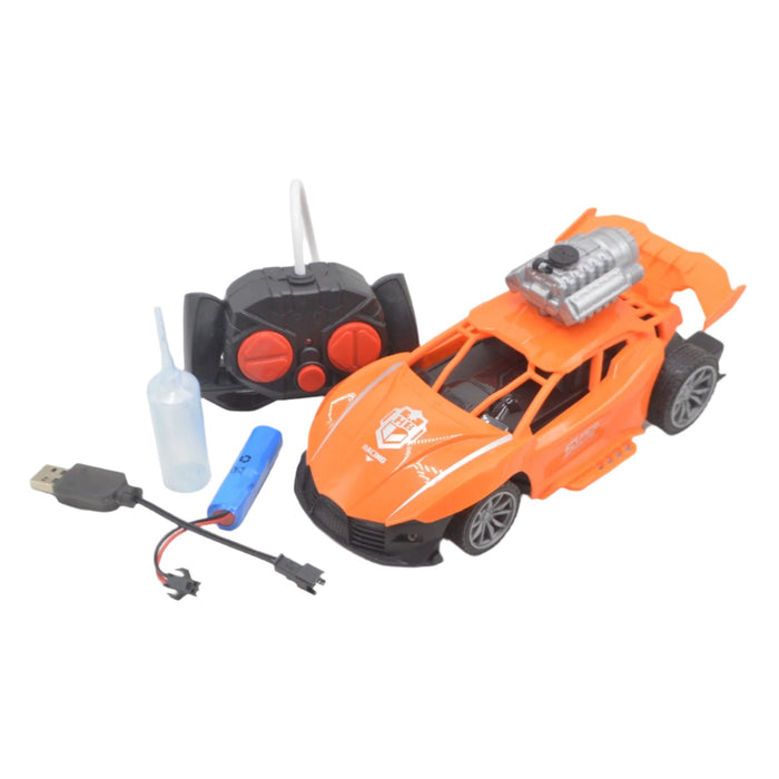 Rechargeable RC Spray Racing Car with Light & Sound