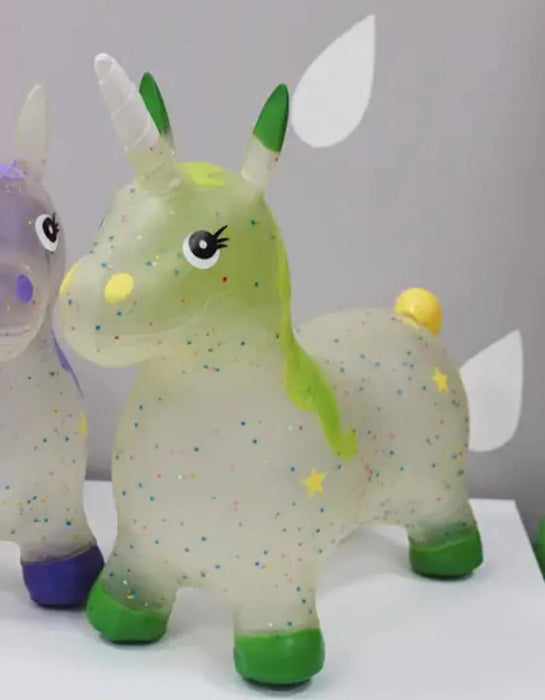 Cute Unicorn Jumping Ride