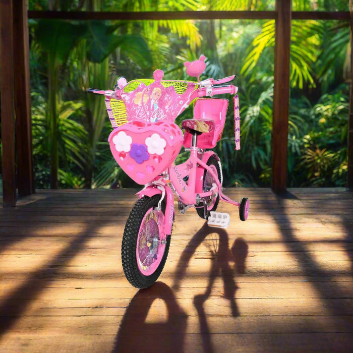 Barbie Girls Bicycle with Handle & Bag