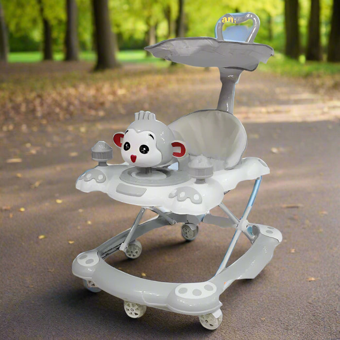 Cute Monkey Musical Walker with Canopy