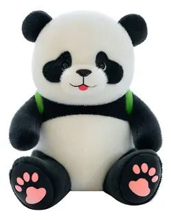 Soft Stuff Cute Panda with Frog Bag