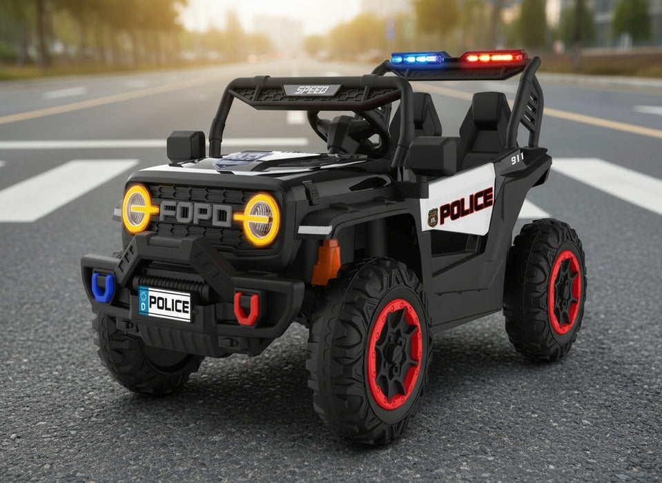 Mazam Kids Police Ride-On Car Jeep