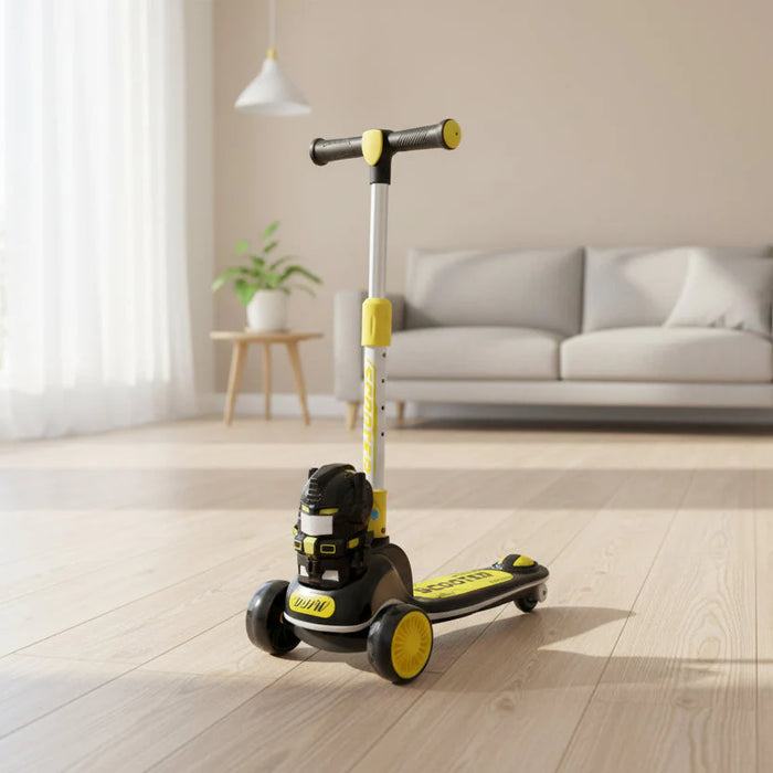 Black Iron-Man Figure Ride on Scootie