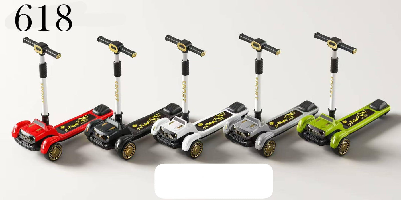 Car Shape Design Kids Scootie