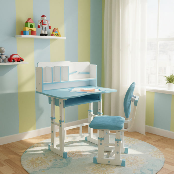Doremon Theme Study Table with Chair