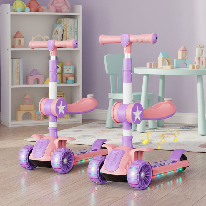 Portable Kick Scooter with LED Lights