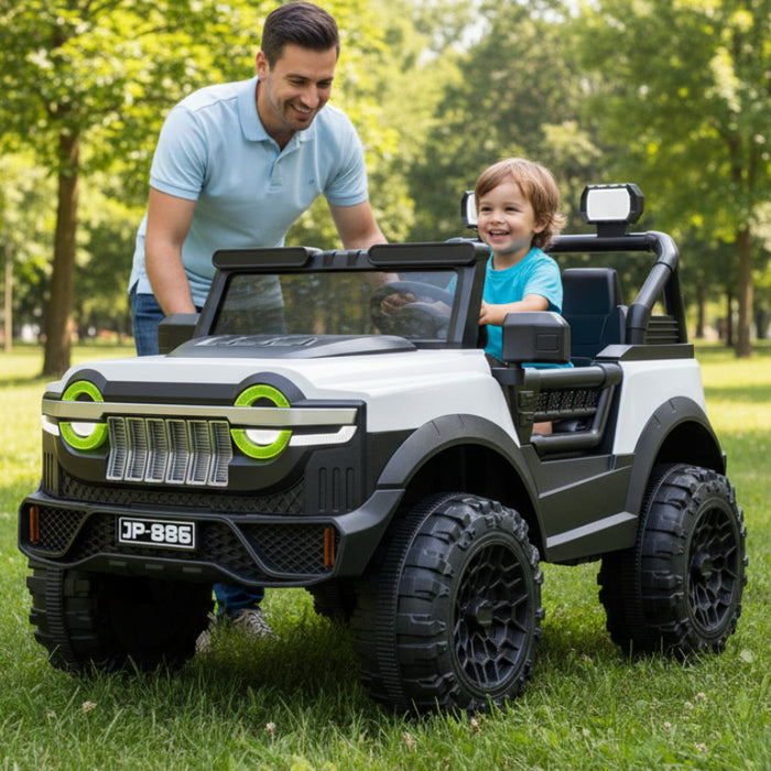 Electric Leather Seat Ride on Jeep