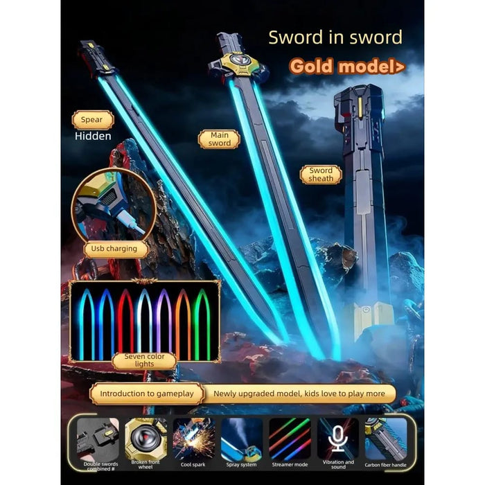 Dual Hidden Twin Sword Set
