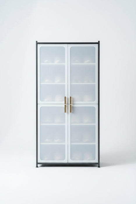 Multi-Functional Double Door Shoe Cabinet