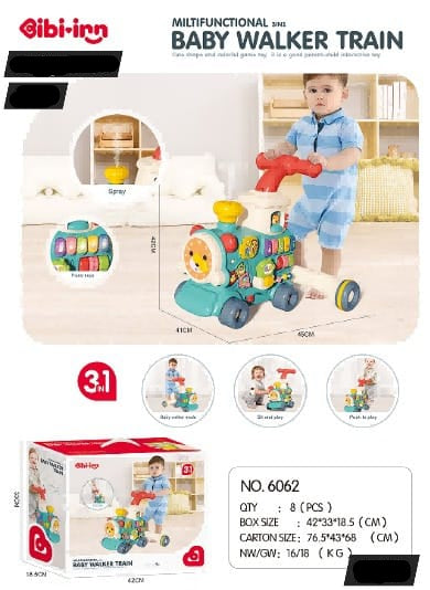 Multi-Functional Baby  Walker Train