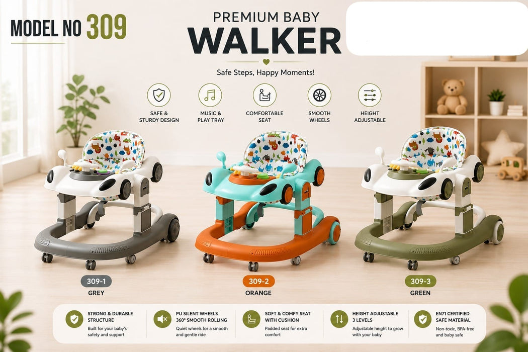 Car Design Musical Baby Walker