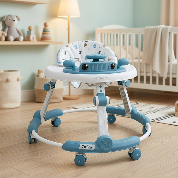 Blue Circle-Style Baby Walker