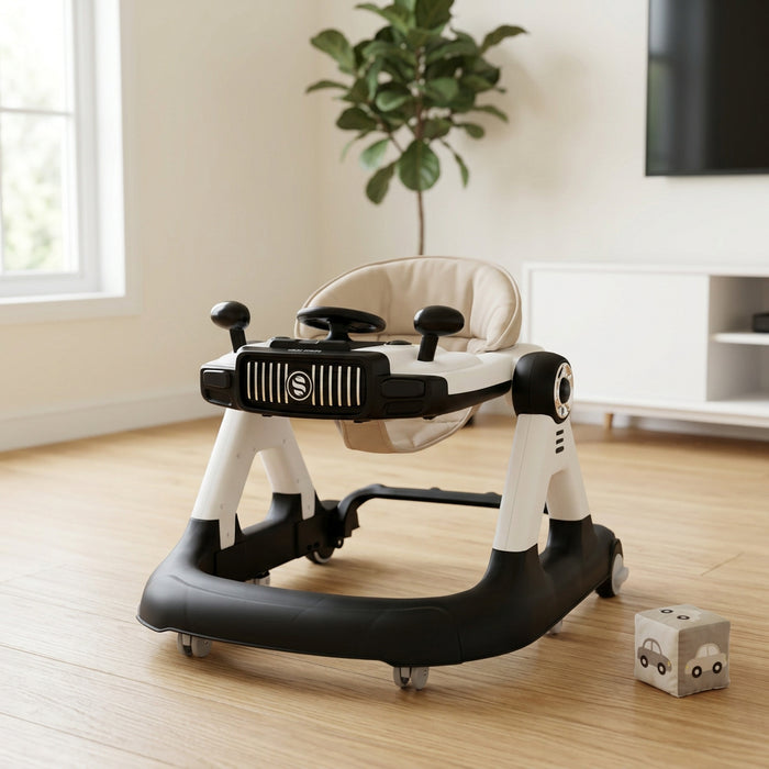 Stylish Car Theme Musical Baby Walker