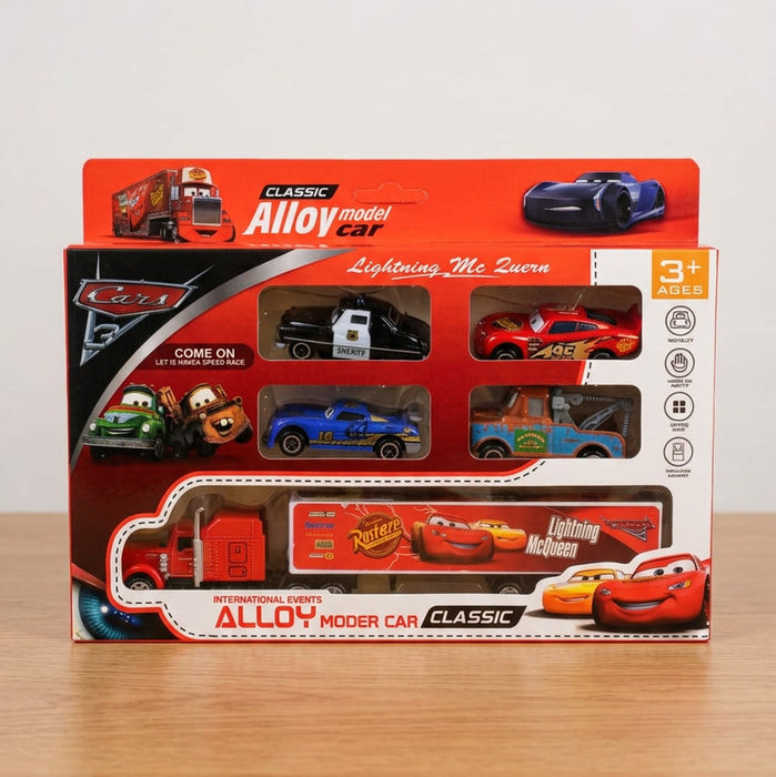 Diecast McQueen Car Set with Container