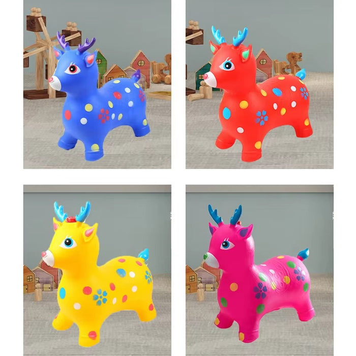 Deer Riding Jumping Bounce