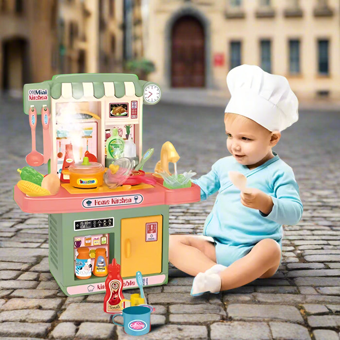 Mini Kitchen Set with Spray 33 Pieces