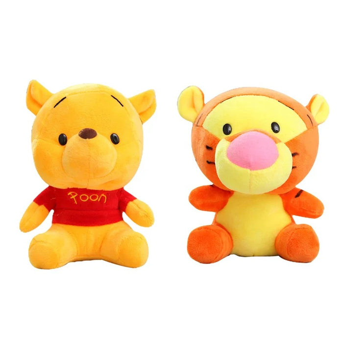 Winnie Plush Pooh & Tiger Keychains