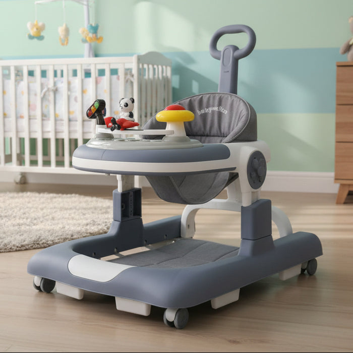 Panda Cartoon Baby Walker with Handle