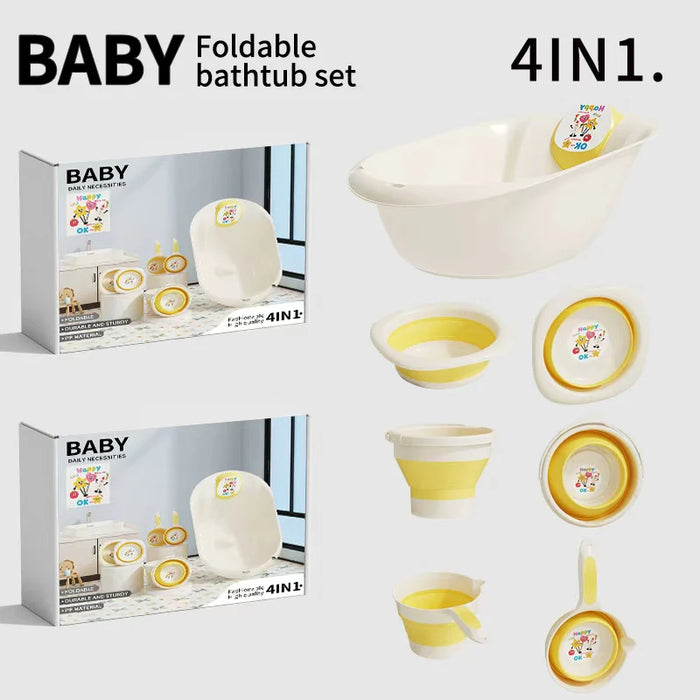 4 in 1 Foldable Baby Bathtub Set