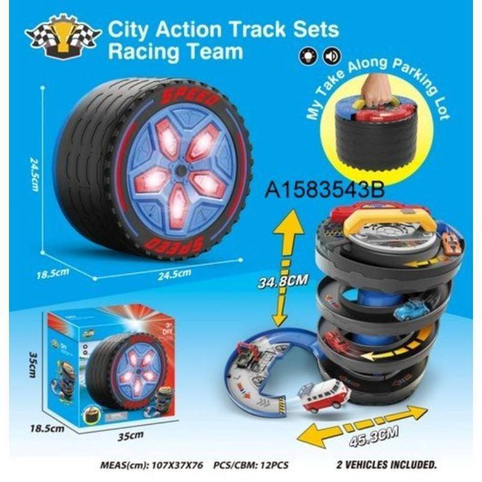 City Action Wheel Track Set with Light & Sound