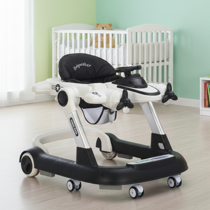 Airplane Design Adjustable Baby Walker