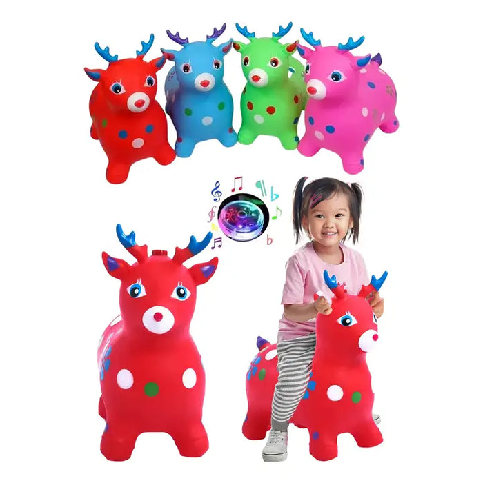 Deer Riding Jumping Bounce