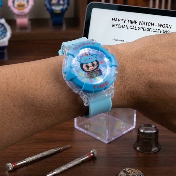 Kuromi Theme Wrist Watch with Light & Sound