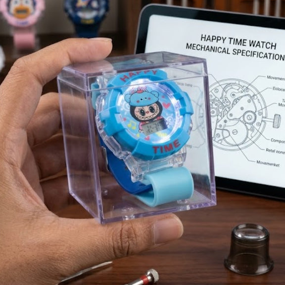Kuromi Theme Wrist Watch with Light & Sound