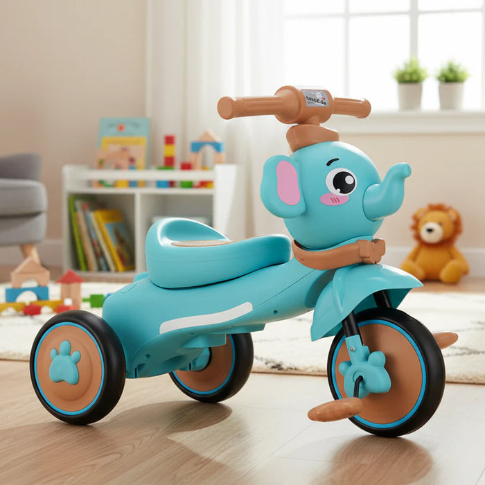Cute Elephant Shape Kids Tricycle