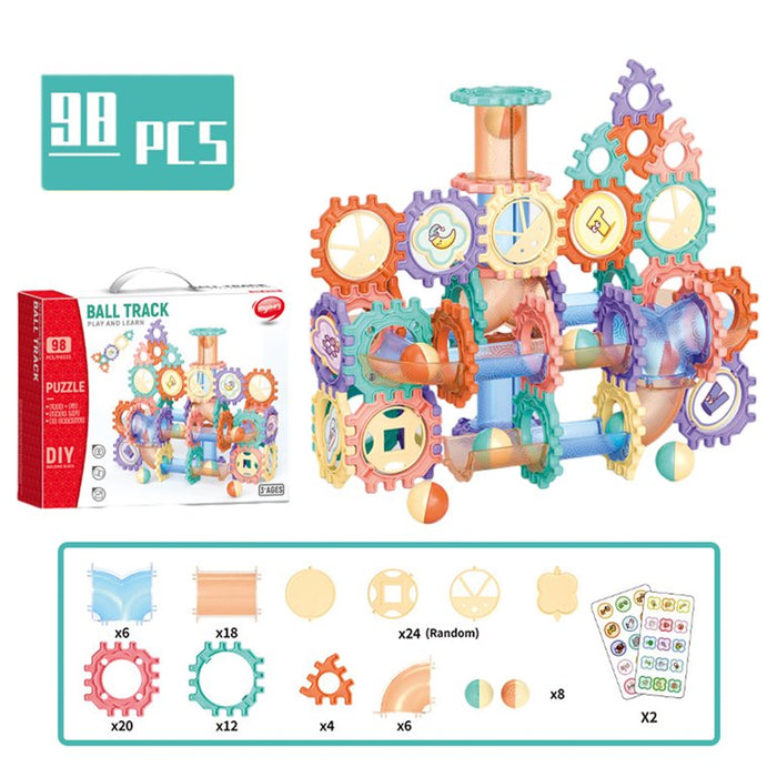 Ball Track Building Blocks 98 Pieces