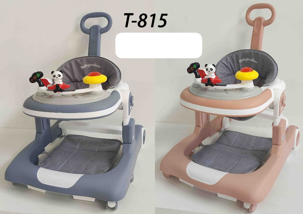 Panda Cartoon Baby Walker with Handle