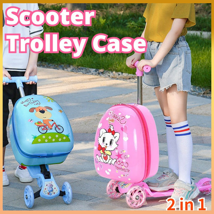 Kids Ride on Scootie with Luggage