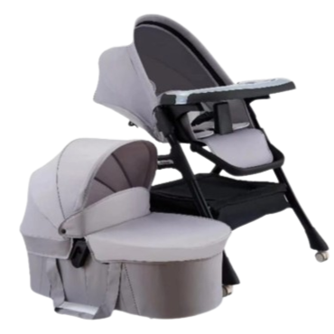 2 in 1 Dining Chair With Carry Cot