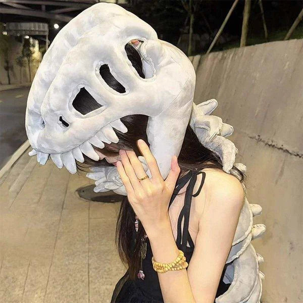 3D Realistic Spinosaurus Skull Hat with Spine 4 Feet