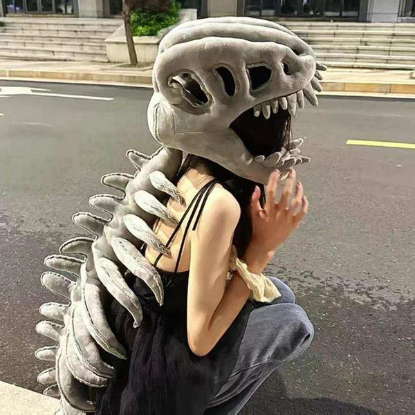 3D Realistic Spinosaurus Skull Hat with Spine 4 Feet