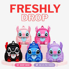 Stitch Style Cute School Bags