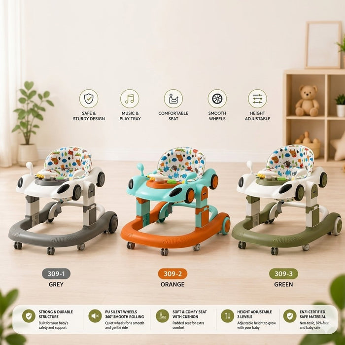 Car Design Musical Baby Walker