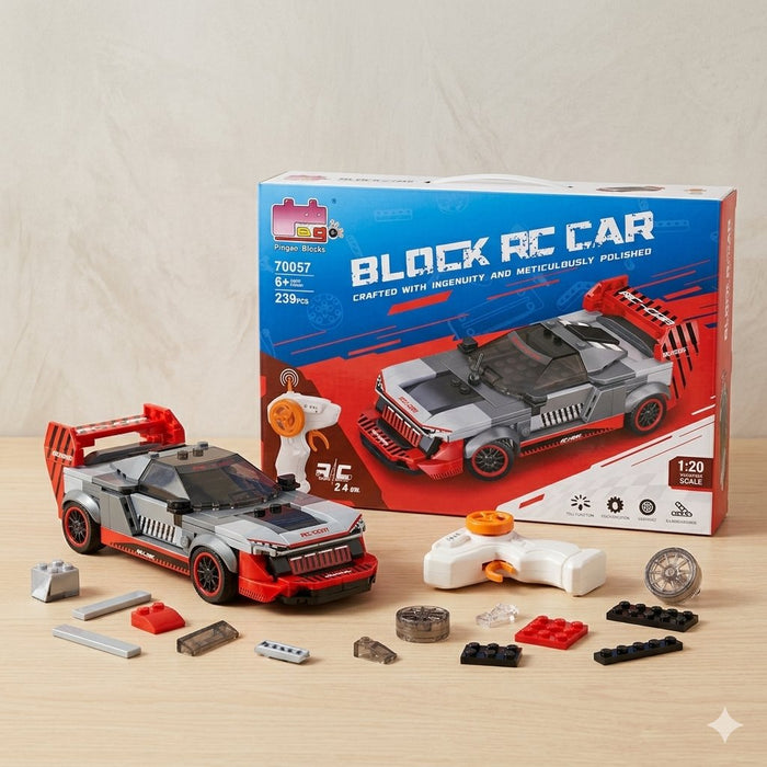 RC Sporty Car Brick Blocks 239 Pieces