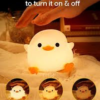 Silicon Duck Night Light Warm Lamp
