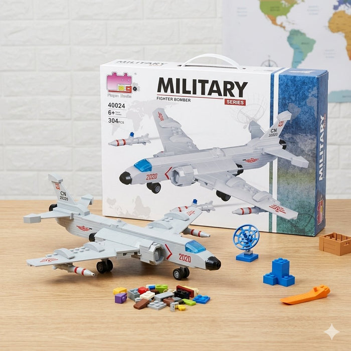 Military Fighter Bomber Brick Blocks