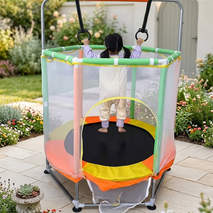 Kids Trampoline with Hanging Bands