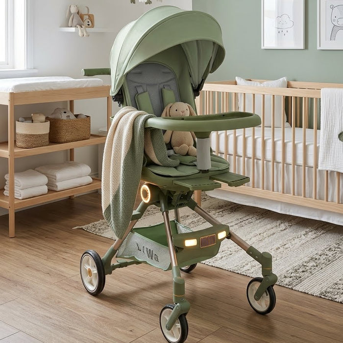 Rotating Smart Folding Baby Stroller