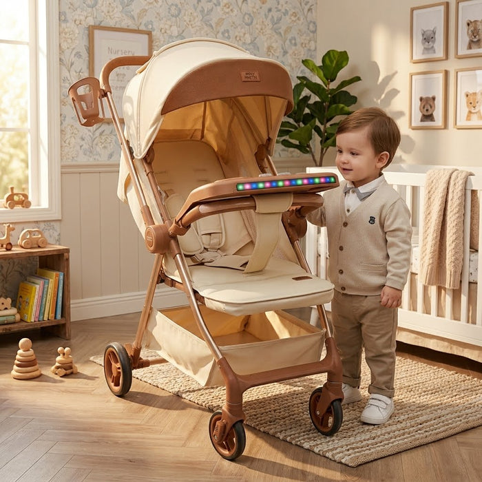 Double Face Handle Stroller with Light & Sound