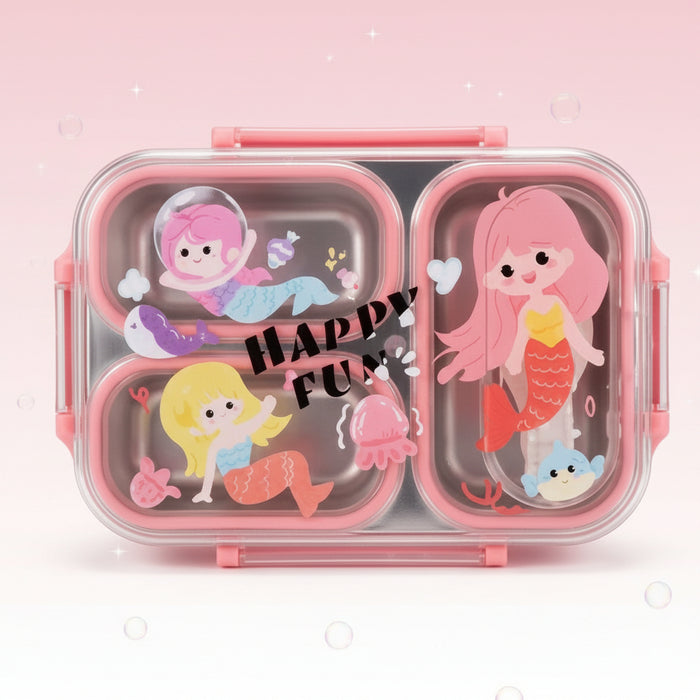 Mermaid Theme Happy Lunch Box