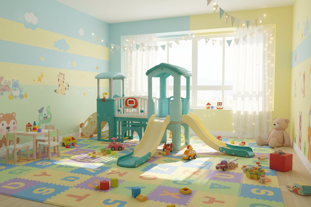 Kids Indoor & Outdoor Slide with Climber