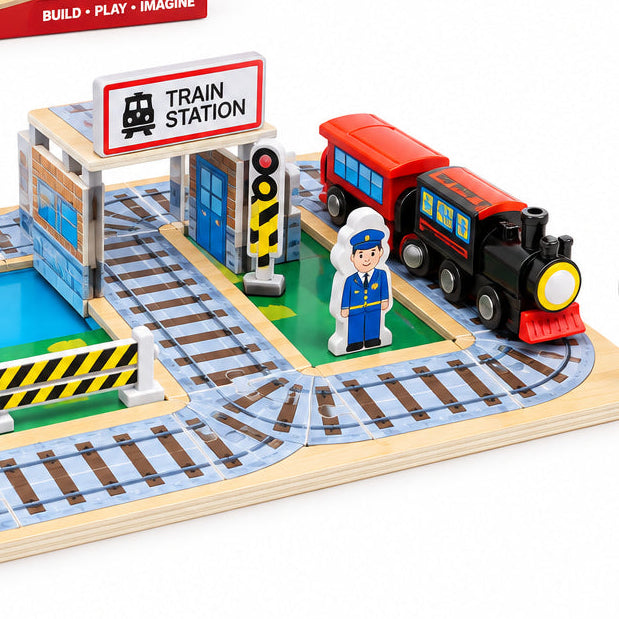 Magnetic Tiles Railway City Track 38 Pieces